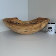 Natural edge spalted olive ash