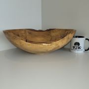 Natural edge spalted olive ash