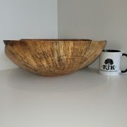 Natural edge spalted olive ash