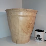 Large spalted sycamore vase
