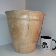 Large spalted sycamore vase