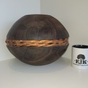 Scorched ash with bark weaving