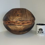 Scorched ash with bark weaving