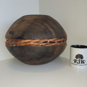 Scorched ash with bark weaving