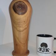 Spalted cherry vase.