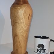 Spalted cherry vase.