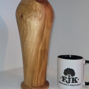 Spalted cherry vase.