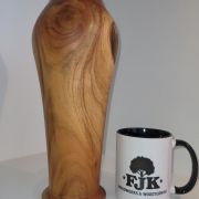 Spalted cherry vase.
