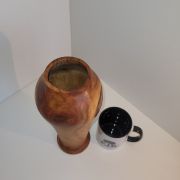 Spalted cherry vase.